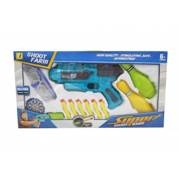 ΠΑΙΧΝΙΔΙ ΟΠΛΟ SUPER SHOOT GAME ΜΕ ΜΑΛΑΚΕΣ ΣΦΑΙΡΕΣ-ΓΥΑΛΙΑ-ΣΤΟΧΟ-ΚΟΡΙΝΕΣ 20540-5